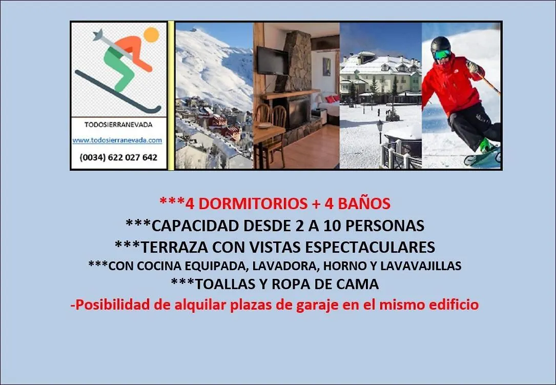 Todosierranevada - Duplex 4 Dormitorios - Vistas Espectaculares A La Montana Serra Nevada Apartamento